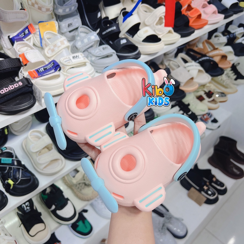 Dép cho bé - sục cross cho bé trai bé gái hoạ tiết máy bay đáng yêu SU2301