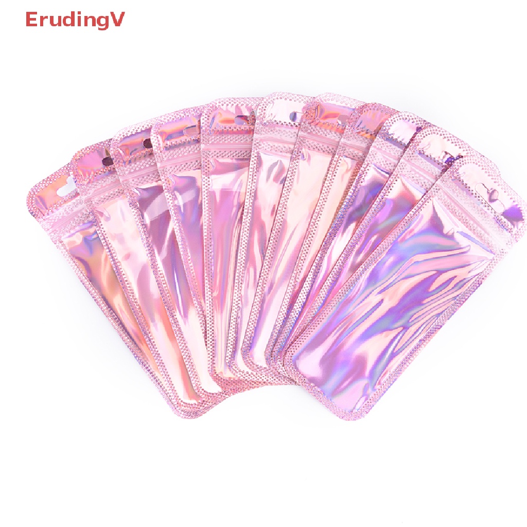 [ErudingV] Set 50 Túi Đựng Mỹ Phẩm Phẳng Mini 4 Kiểu Màu Laser