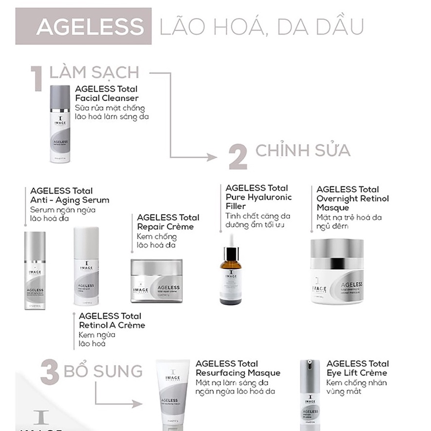 Sữa rửa mặt làm sáng da Image Skincare Ageless Total Facial Cleanser - AJA'S SKINLAB