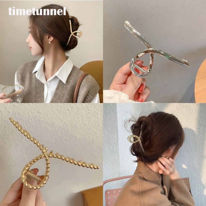 Kẹp Tóc Kim Loại Thời Trang Hàn Quốc Thanh Lịch Cho Nữ timetunnel