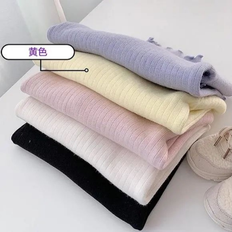 Áo Thun Dài Tay Vải Lông Dày Thời Trang Thu Đông Mới Cho Bé Gái