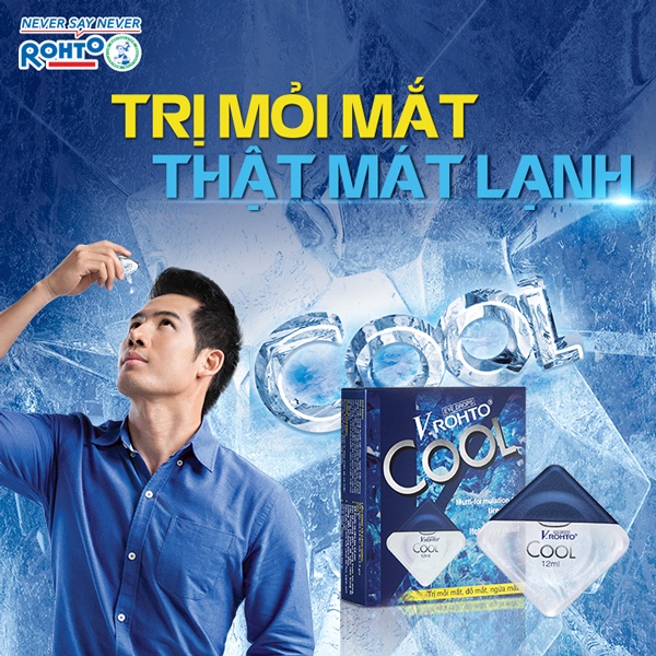 V.Rohto Cool Mát lạnh, giảm mỏi mắt, sáng mắt 12ml
