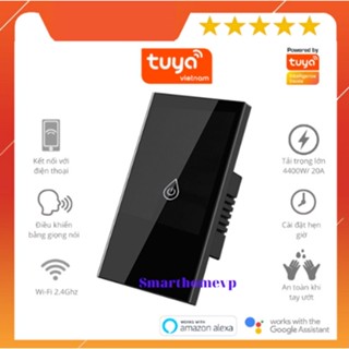 Công tắc bình nóng lạnh 20A Wifi Tuya công suất cao điều khiển từ xa qua app tuya/smartlife