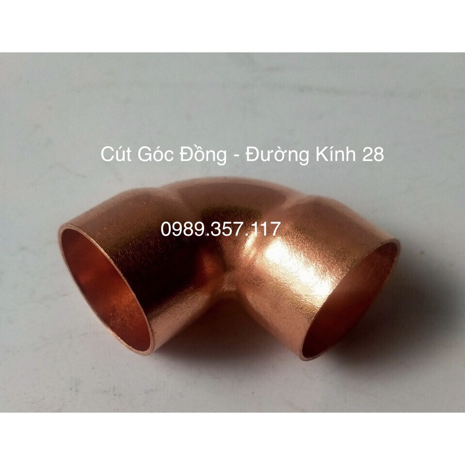 Cút đồng thẳng,Măng xông nối đồng, cỡ 28  hàn nối ống đồng