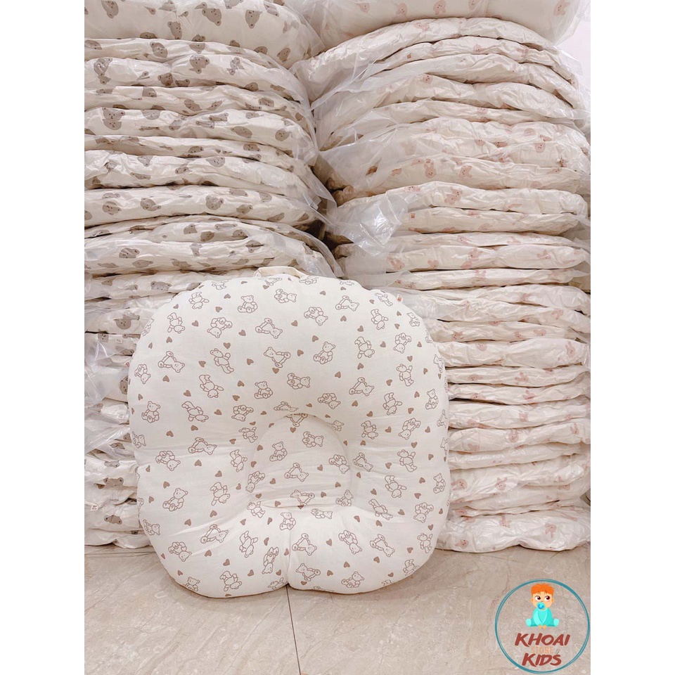 Gối chống trào ngược vải xô Muslin loại đẹp, mềm mại cho bé Khoaikid store
