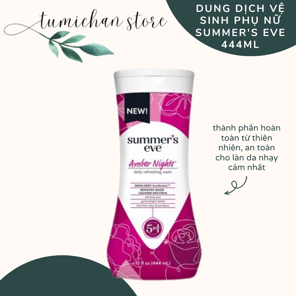 Dung Dịch Vệ Sinh Summer’s Eve Cleansing Wash AMBER NIGHTS 444ml - Mùi hot sexy nhất - hàng Made in US