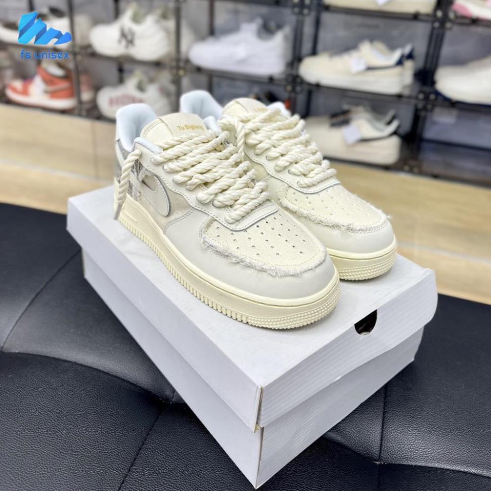 Giày AF1 Dây thừng họa tiết thổ cẩm hàng chuẩn S.C Trung giá rẻ- Giày Sneaker AF1 Bigbang Nam Nữ dễ phối đồ !