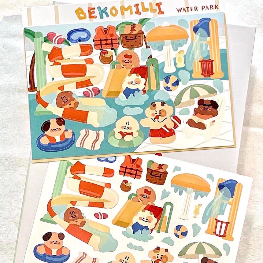 Hình Dán Con Dấu BEKOMILLI [Công Viên Nước]