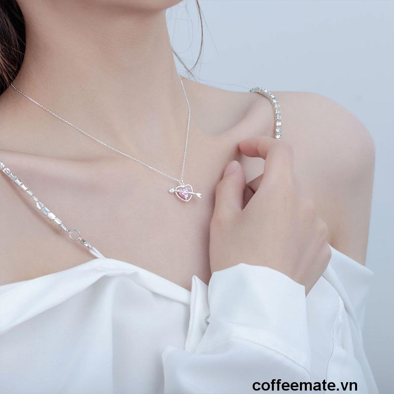 【coffeemate】⚡ Dây chuyền nữ Madeline V54 mặt trái tim kiểu mới tuyệt đẹp