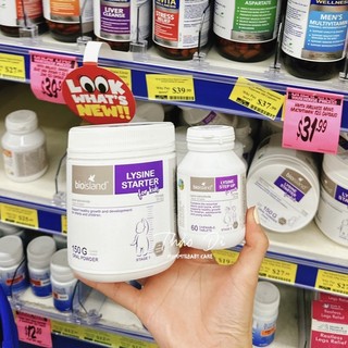 Lysine/ Viên Bioisland Tăng Chiều Cao - Úc