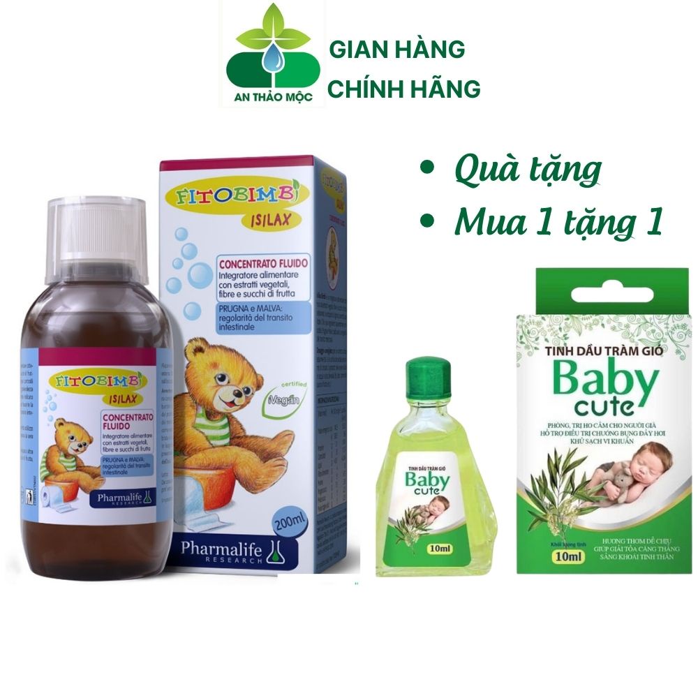 Chất Xơ FITOBIMBI ISILAX Bổ Sung Giúp Bé Hết Táo Bón Tiêu Hóa Ổn Định.Chai 200ml