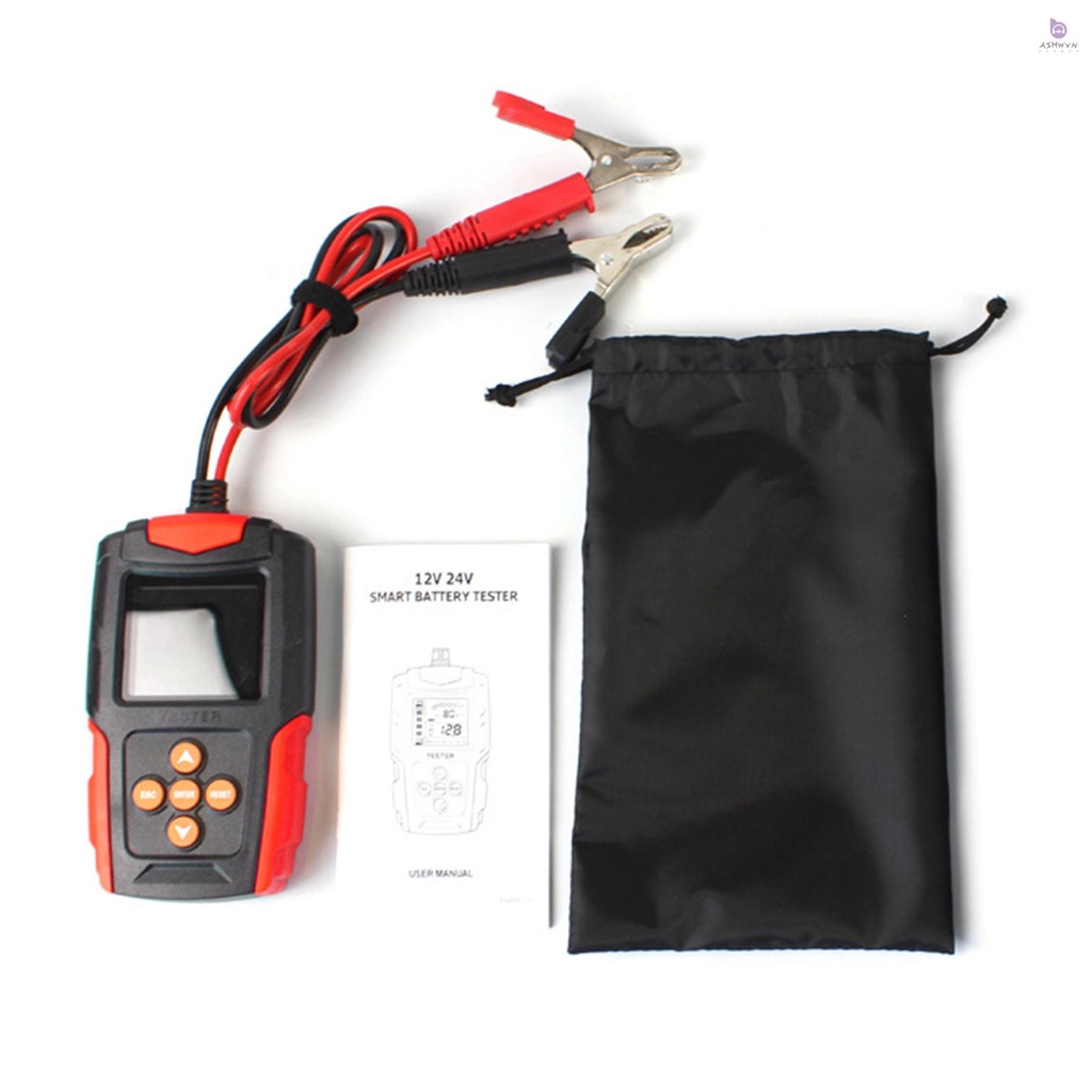 Máy Phân Tích Bình Ắc Quy Kỹ Thuật Số LCD 12V / 24V Cho Xe Hơi Xe Tải Xe Máy