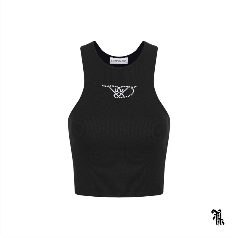 TIDYCHIC- Áo ba lỗ đính cườm/ Jewel Tank Top