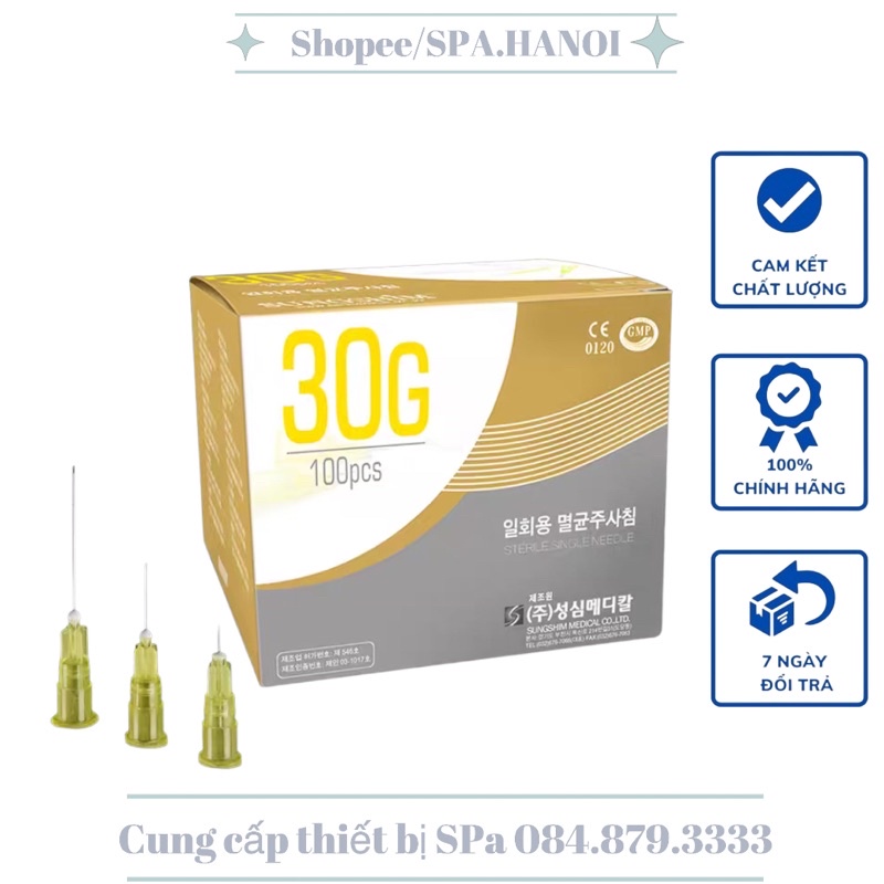 Kim Nano meso 4mm 34g 30G 1.5mm 2.5mm Tiêm Dưỡng Chất