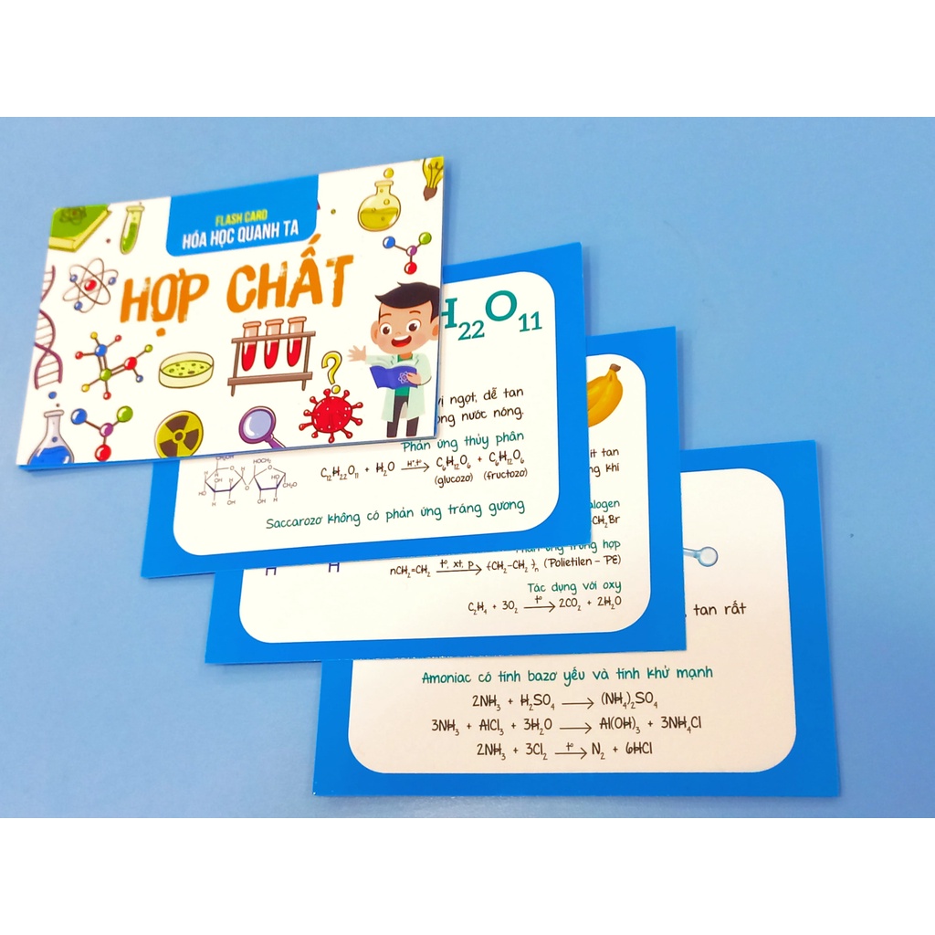 Sách : Flash Card Hóa Học - Hợp Chất - Hóa Học Quanh Ta - Học Giỏi Toán