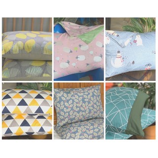Vỏ gối nằm dây kéo chất cotton nhập khẩu đủ họa tiết