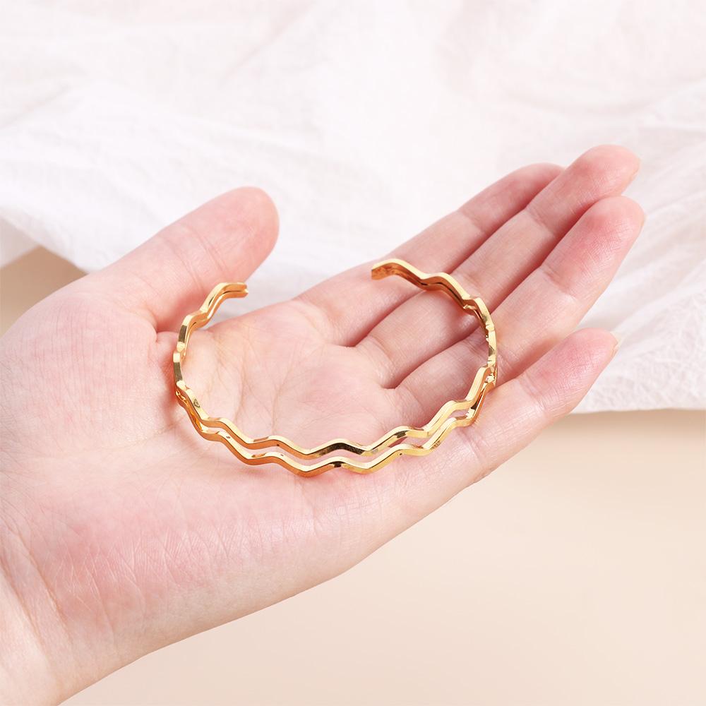 Vòng Đeo Tay Họa Tiết Hình Học Dành Cho Nữ|Vòng Đeo Tay Dạng Hở Bằng Đồng Nhiều Màu Sắc Có Thể Đ|Nhẫn