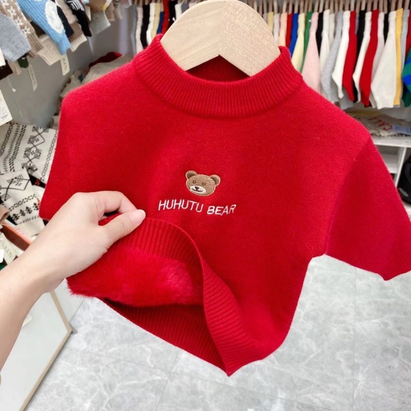 Áo Sweater Cổ Cao Thiết Kế Dày Dặn Thiết Kế Mới Thời Trang Mùa Thu Đông Dành Cho Bé