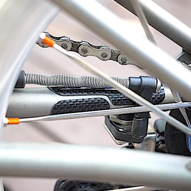 Miếng Đệm Bảo Vệ Dây Xích Xe Đạp Ba Lớp Bằng Sợi Carbon Cho Brompton 3SIXTY