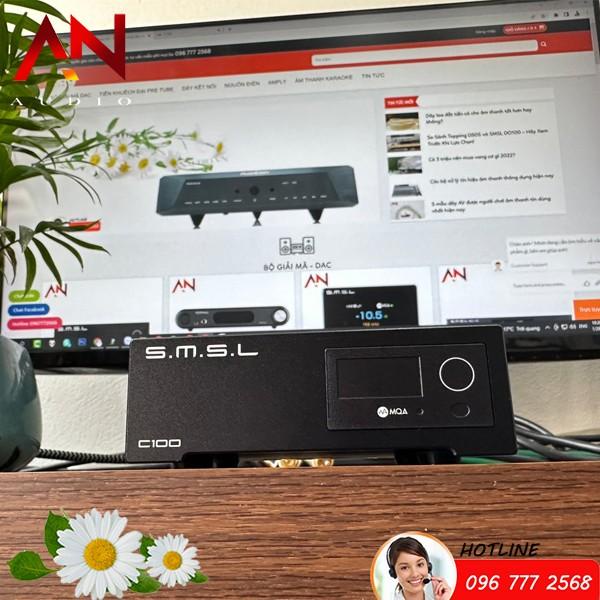 Giải Mã DAC SMSL C100 Hỗ Trợ MQA- DSD 512- Chip Giải Mã AK4493S