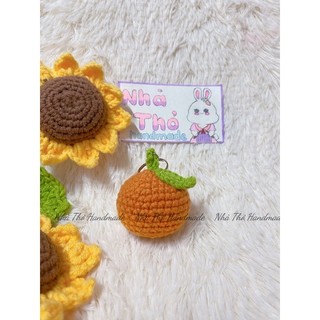 [ Handmade] Móc khoá len quả cam