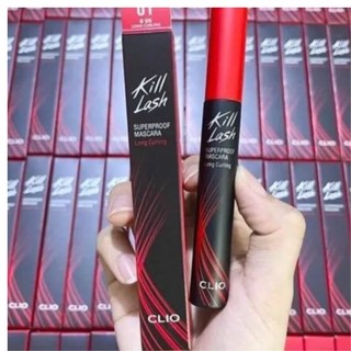 Mascara làm cong mi, chống trôi clio kill lash superproof mascara 7g - 001 long curling