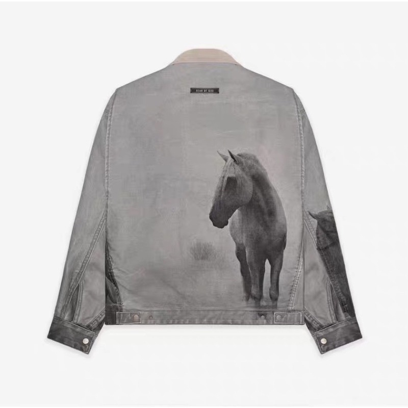 Fear Of God Jacket Horse Canvas .