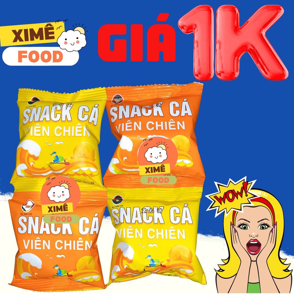 Snack cá viên chiên bịch 60 gói
