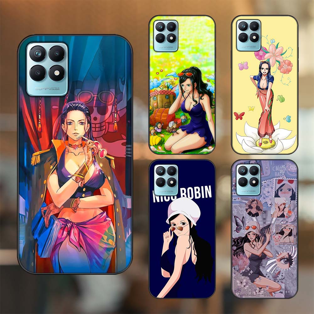 Ốp lưng Realme Narzo 50 viền đen in hình Nico Robin One Piece Đảo Hải Tặc