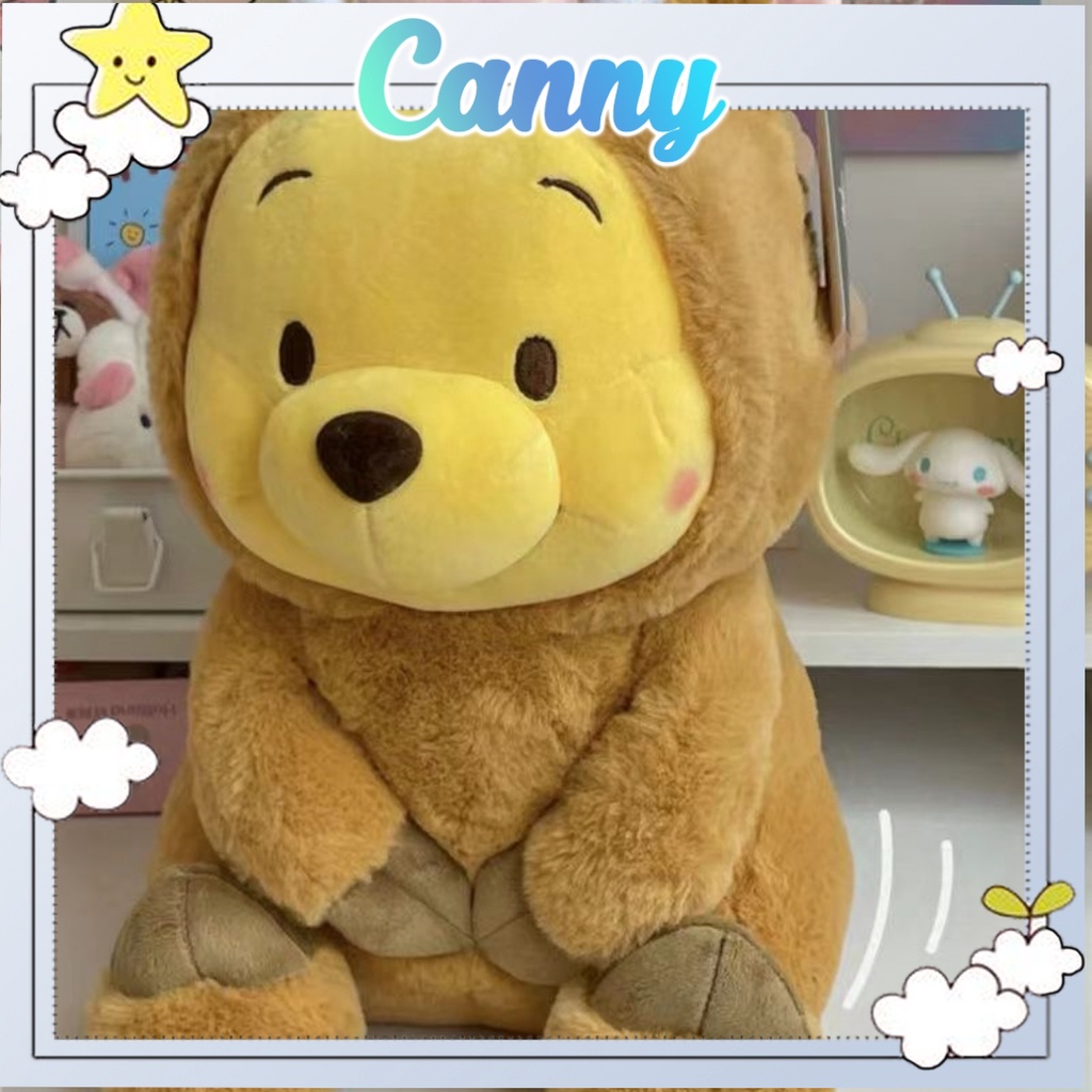 Gấu Pooh vàng đội mũ heo dễ thương