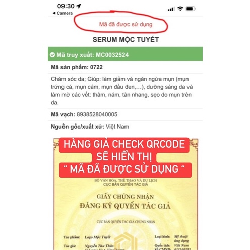 Serum huyết thanh sạch mụn, mờ thâm dưỡng da căng bóng