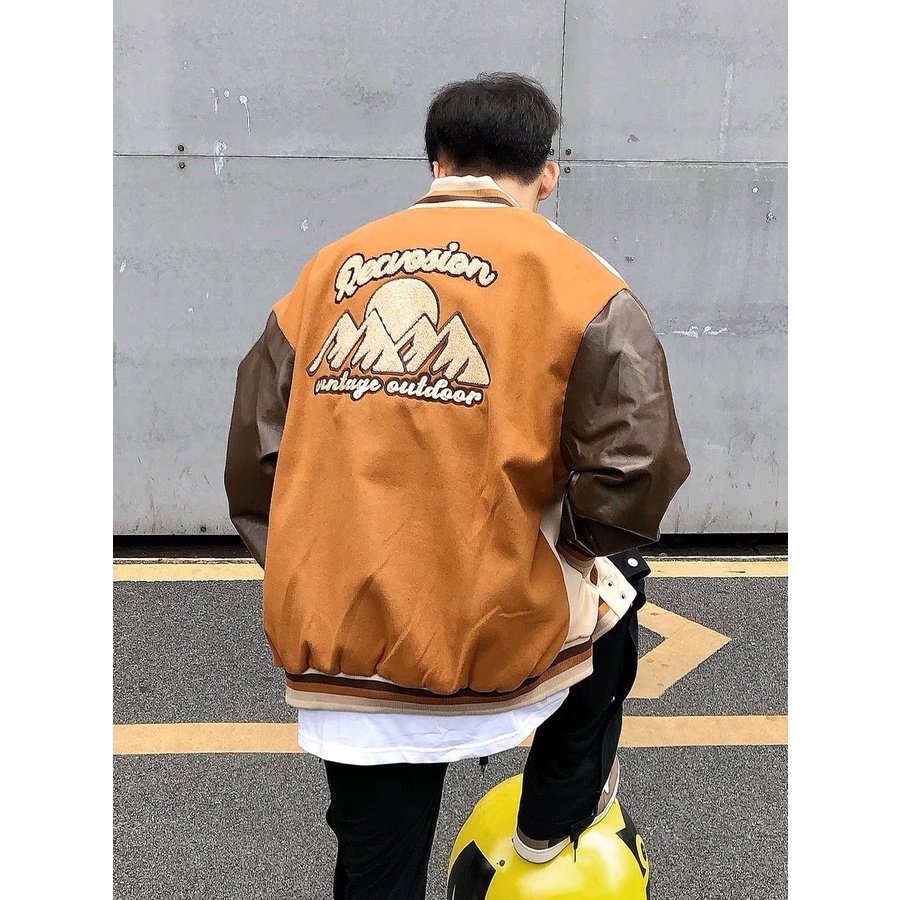Áo bomber varcity Miuzi,Áo khoác bomber phối màu 2 mặt đỉnh kao Miuzi DT152