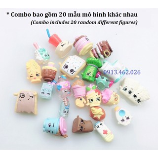SHOPKINS 💛 Bộ 20 mô hình SHOPKINS chủ đề BÁNH KẸO NGỌT NGÀO - Đồ chơi VNXK