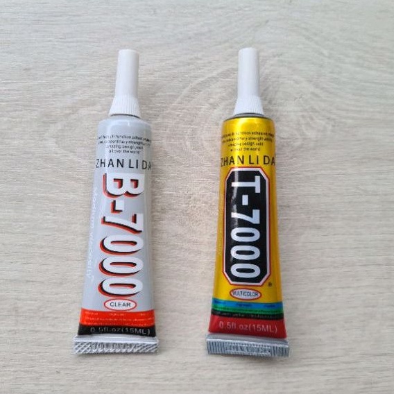 Keo dán màn hình , nắp lưng điện thoại - B7000 T7000 thể tích 15ml & 50ml - keo màu trắng , đen