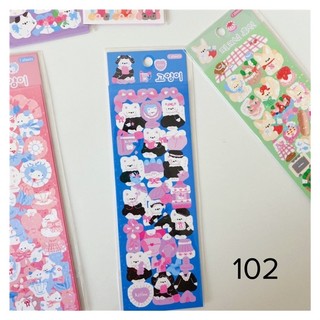Sticker gấu thỏ Cherry Trang trí toploader