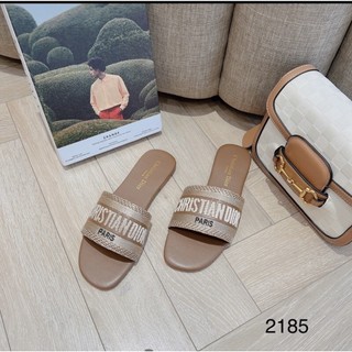 Dép lê nữ dior quai thêu hàng đẹp êm chân