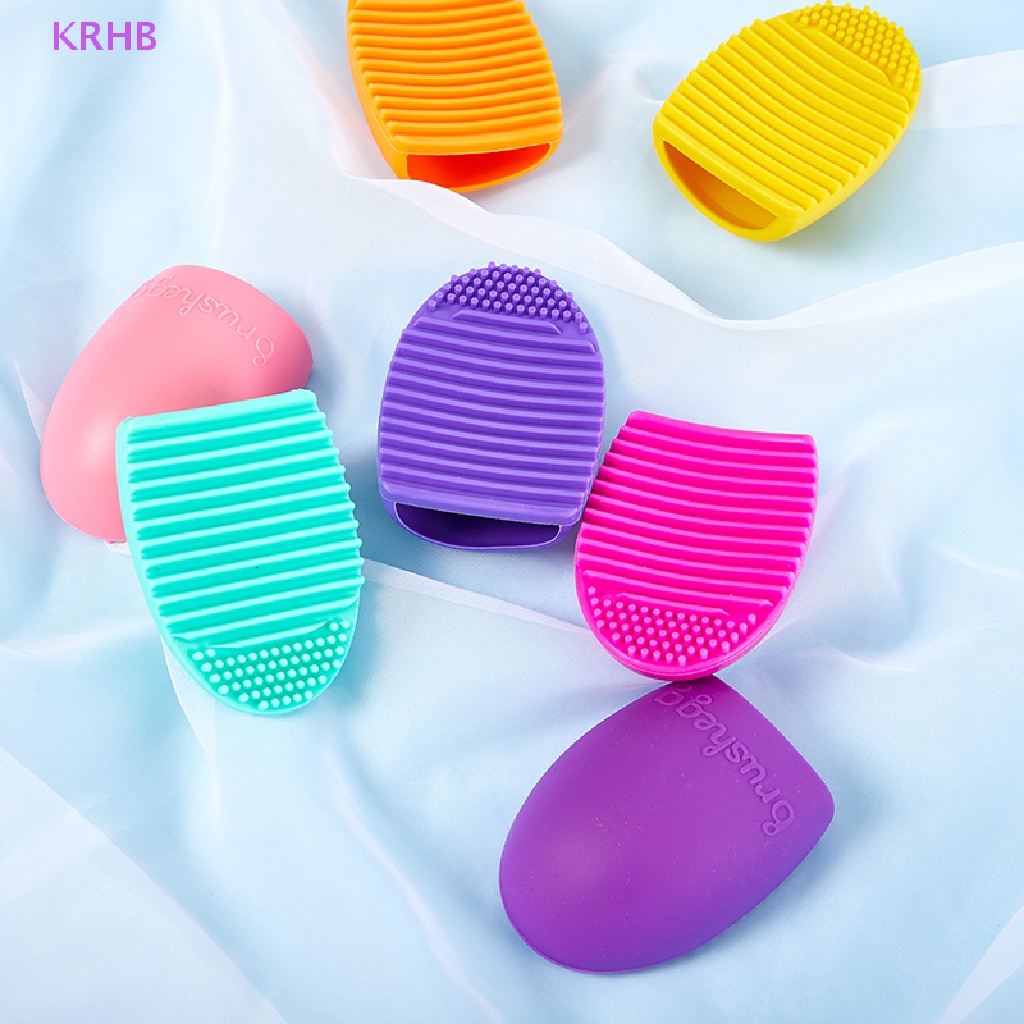 1 Miếng Silicon Vệ Sinh Cọ Trang Điểm Mới