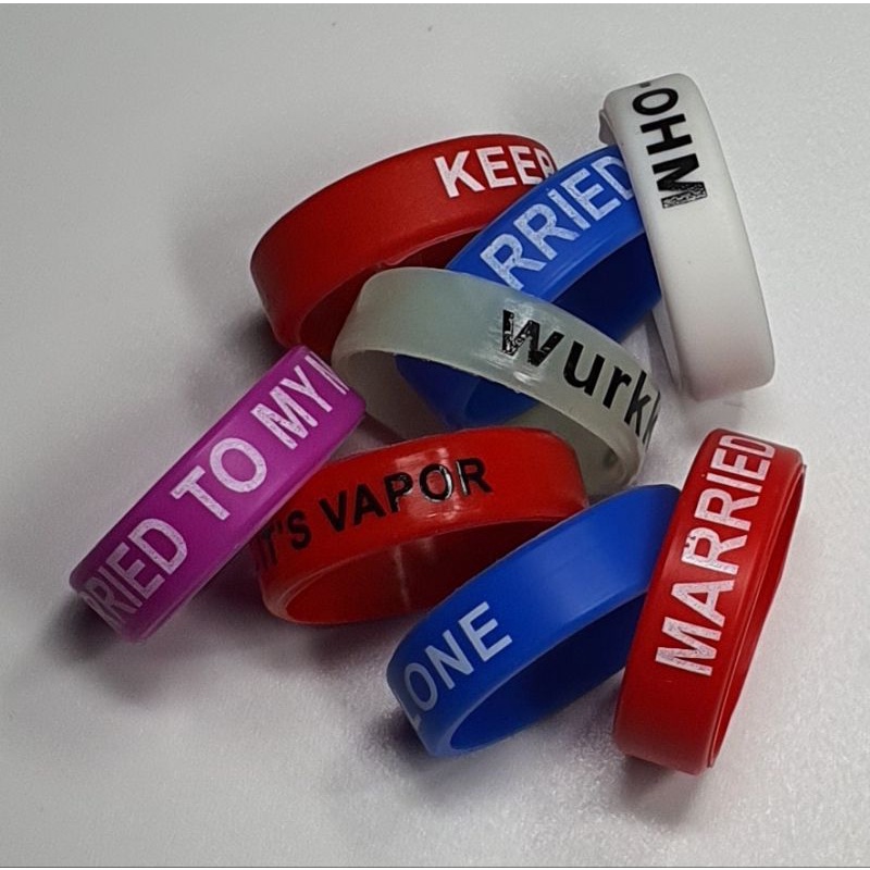 Vòng silicon trang trí, chống trược cho đèn pin, vape, vợt cầu lông