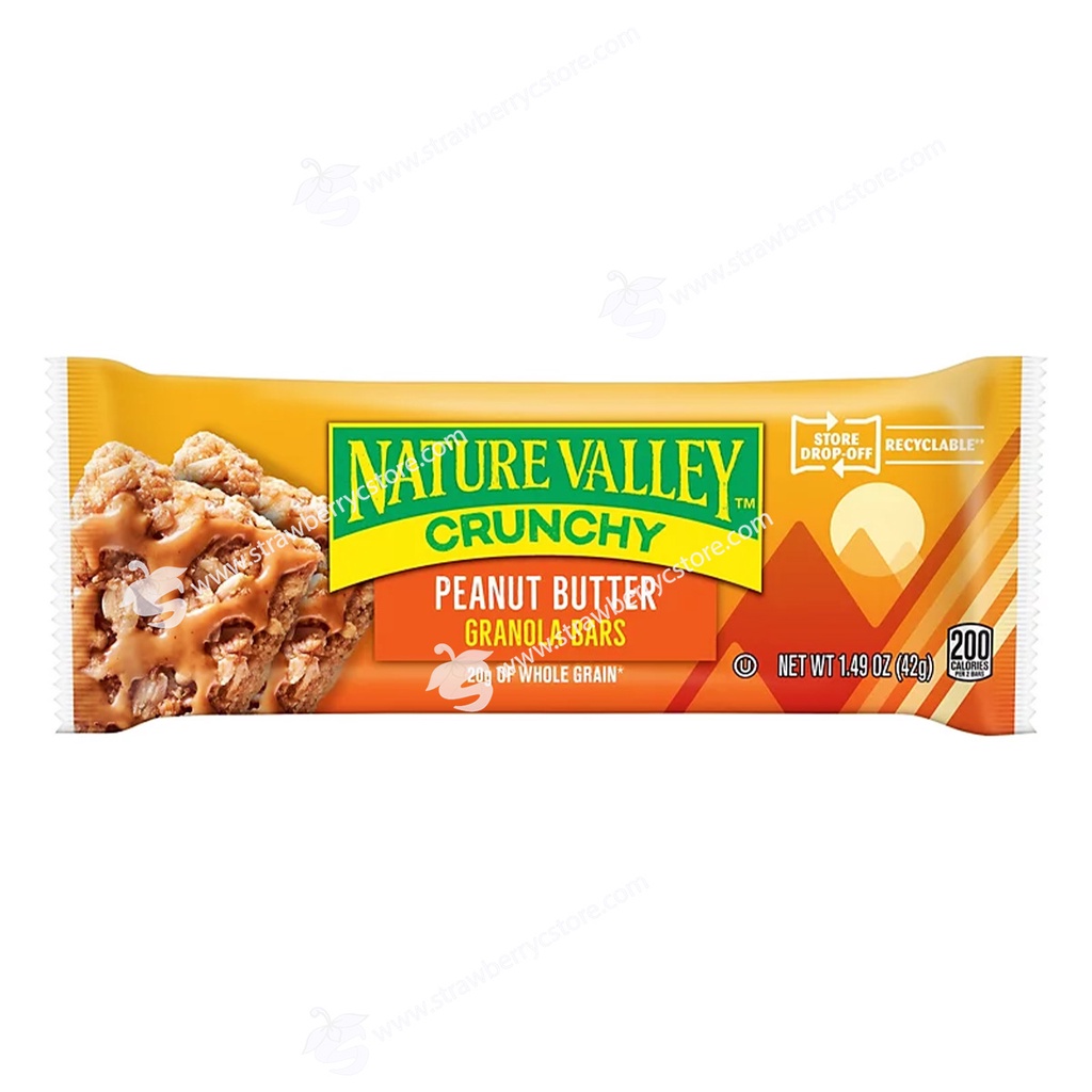 Thanh Ngũ Cốc Yến Mạch Bơ Đậu Phộng Nature Valley Peanut Butter Crunchy Granola Bars, Hộp 12 Thanh  , 253g