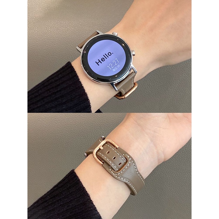 Dây Đeo Bằng Da Cao Cấp Phù Hợp Với Samsung galaxy watch 4 / 5 / 5Pro