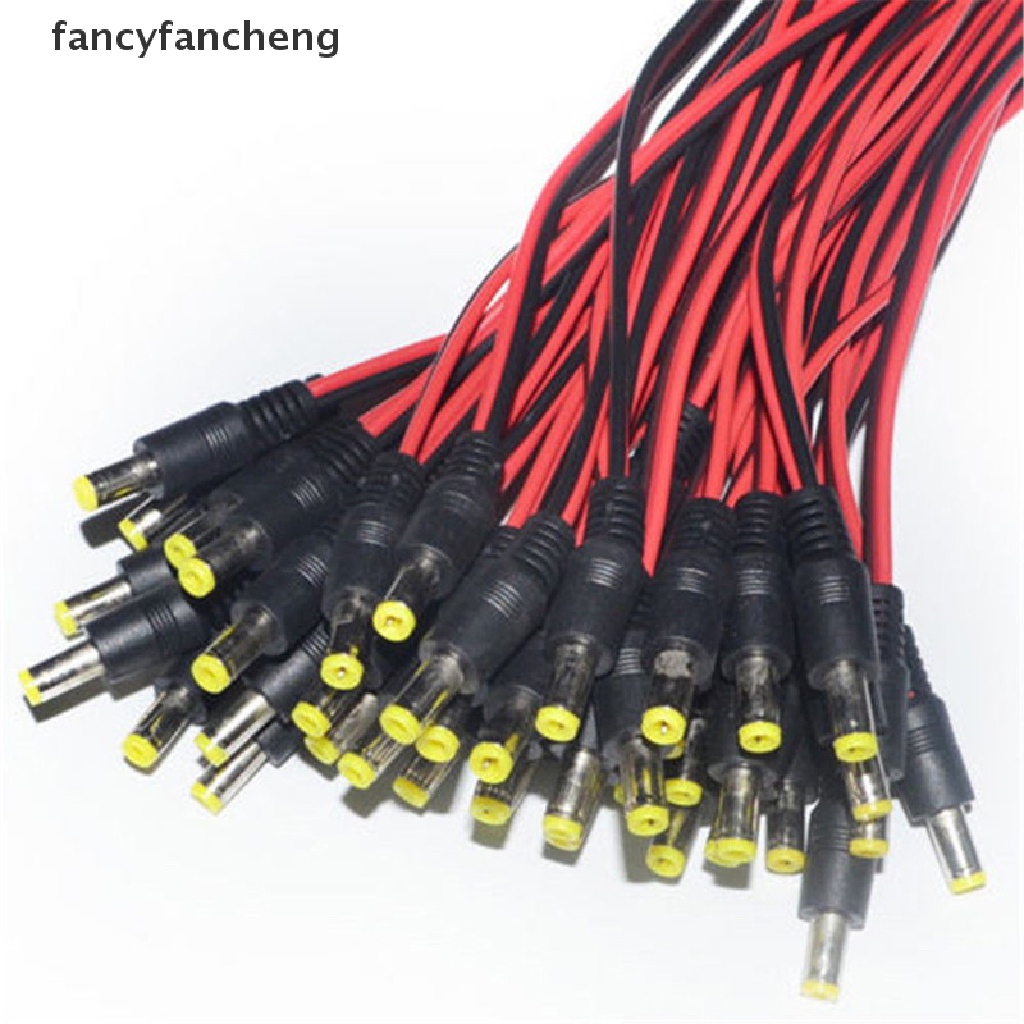 Set 10 Dây Cáp Kết Nối Ổ Cắm DC 5.5x2.1mm Male + Female 12V