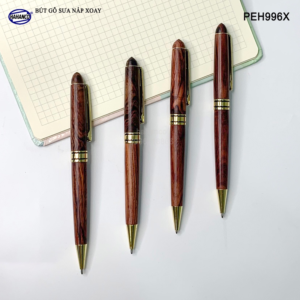 Bút Ký Gỗ Sưa HAHANCO Đẳng Cấp Của Người Thành Đạt/ May Mắn/ Bình An - PEH996X