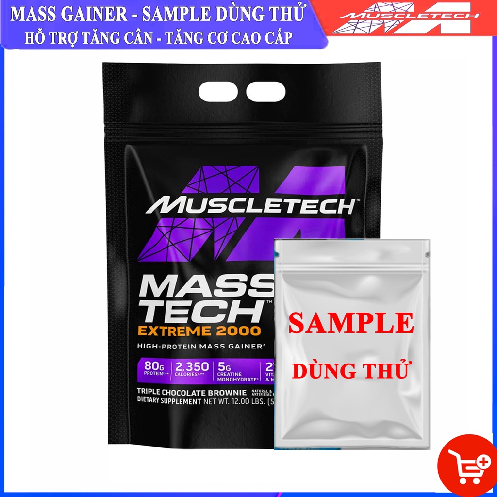 Sữa tăng cân MASS TECH EXTREME 2000 của MuscleTech hỗ trợ tăng cân tăng cơ