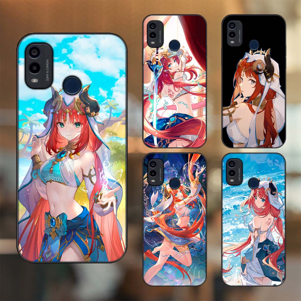 Ốp lưng Nokia G11 Plus viền đen in hình Nilou Genshin Impact