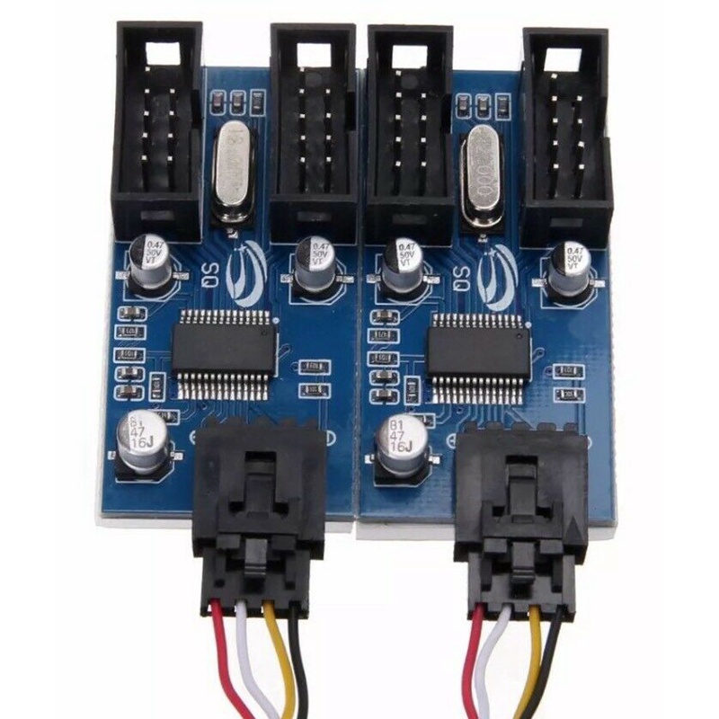 Dây Cáp Nối Dài Bo Mạch Chủ Chuyển Đổi 1 Sang 4 Cổng Usb 9Pin Dài 30Cm