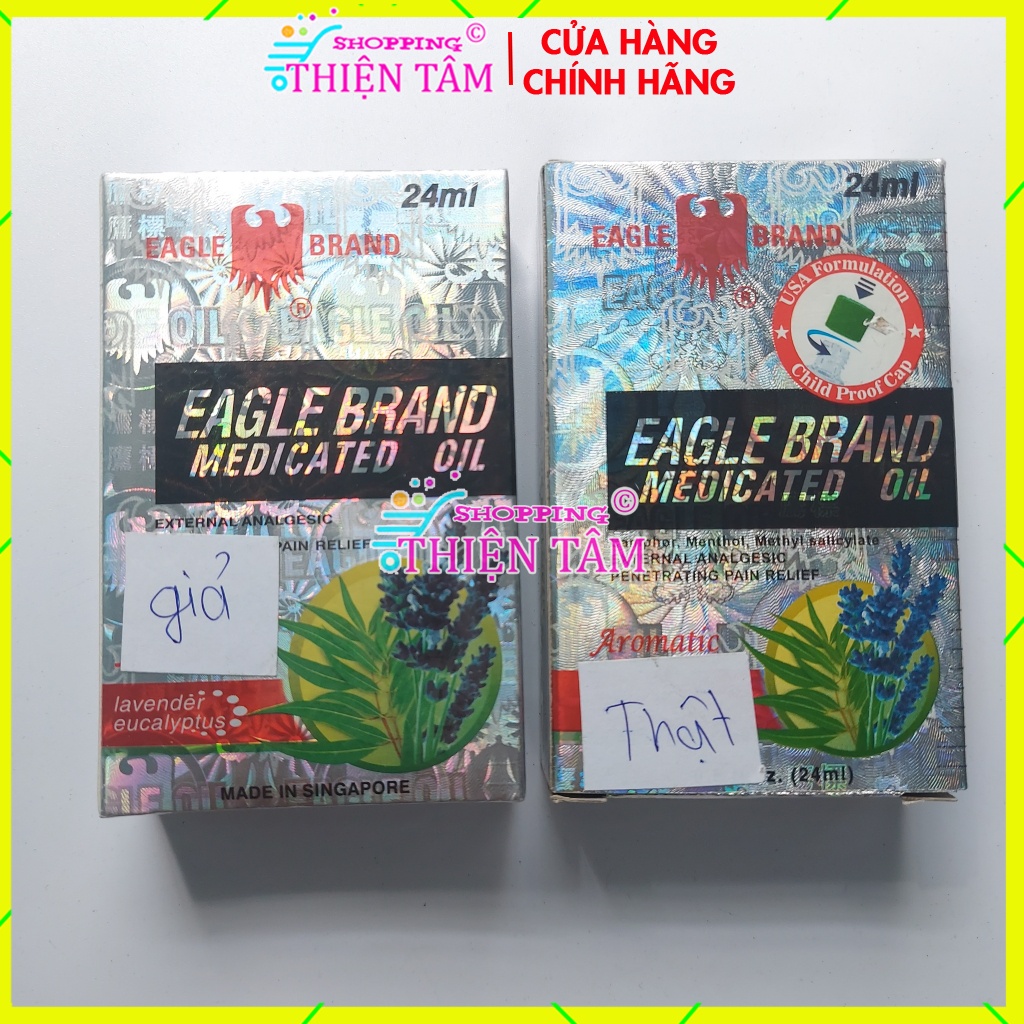 Dầu Gió Trắng Con Ó 2 Nắp Mỹ 24 ml  Hương Oải hương LAVENDER