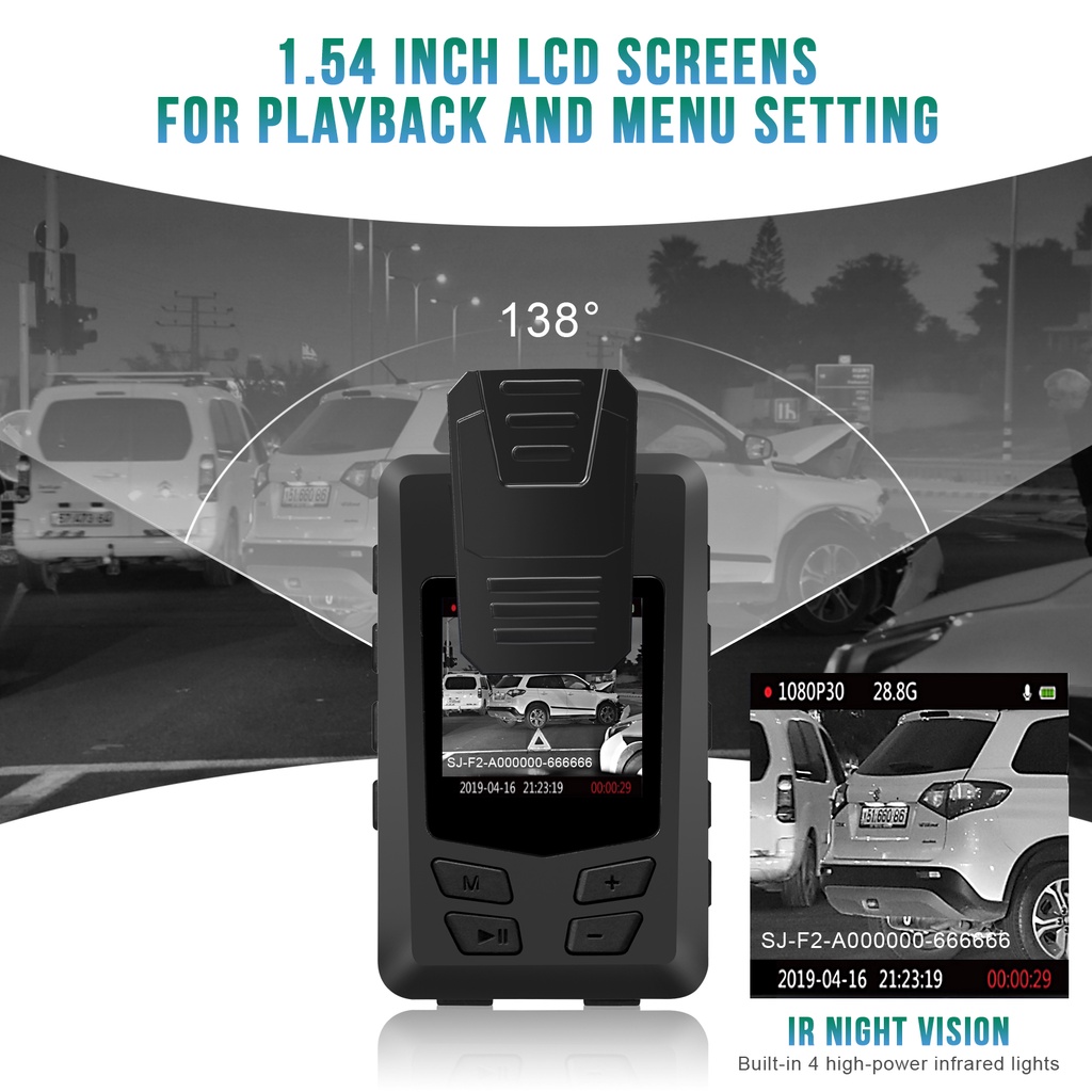 Máy Quay An Ninh 1080P DVR IR Có Thể Gắn Vào Ban Đêm 14 Giờ A23