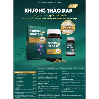 KHƯƠNG THẢO ĐAN 120 viên hỗ trợ giảm đau, hỗ trợ giảm các triệu chứng viêm và hỗ trợ phục hồi sụn khớp
