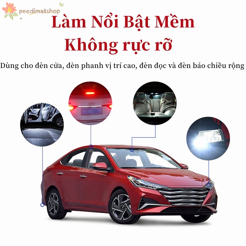 Bóng Đèn Lùi Ô Tô T15 45 SMD 4014 Đèn Phanh Xe Hơi Đèn LED Xi Nhan Siêu Sáng Gắn Đuôi Xe Hơi Xe Máy