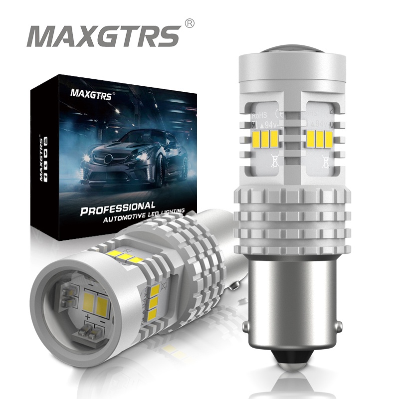 MAXGTRS 2 Đèn LED Phanh Xe Hơi T20 7440 1156 BA15S P21W T25 LED 3157 3156 W21W WY21W 14SMD 3020 12V
